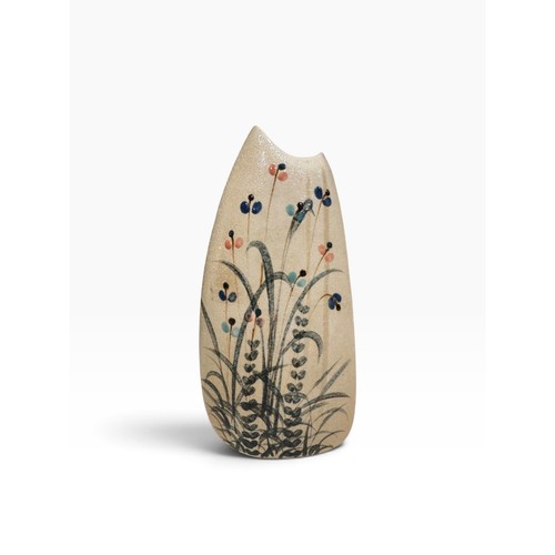 Studio pottery wildflower bud - pottery,