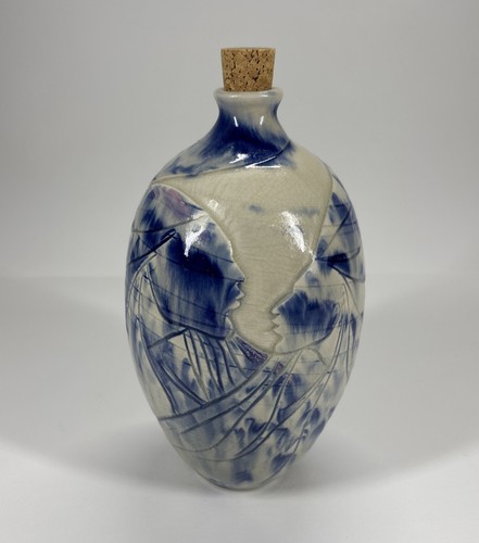 Signed sgraffito studio - signed,