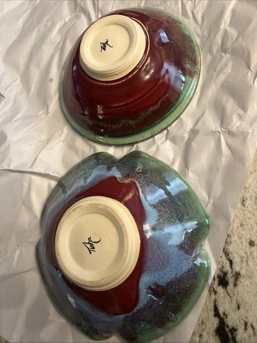 Two piece studio pottery - studio,
